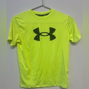 Under Armour Boys Neon Yellow Tee